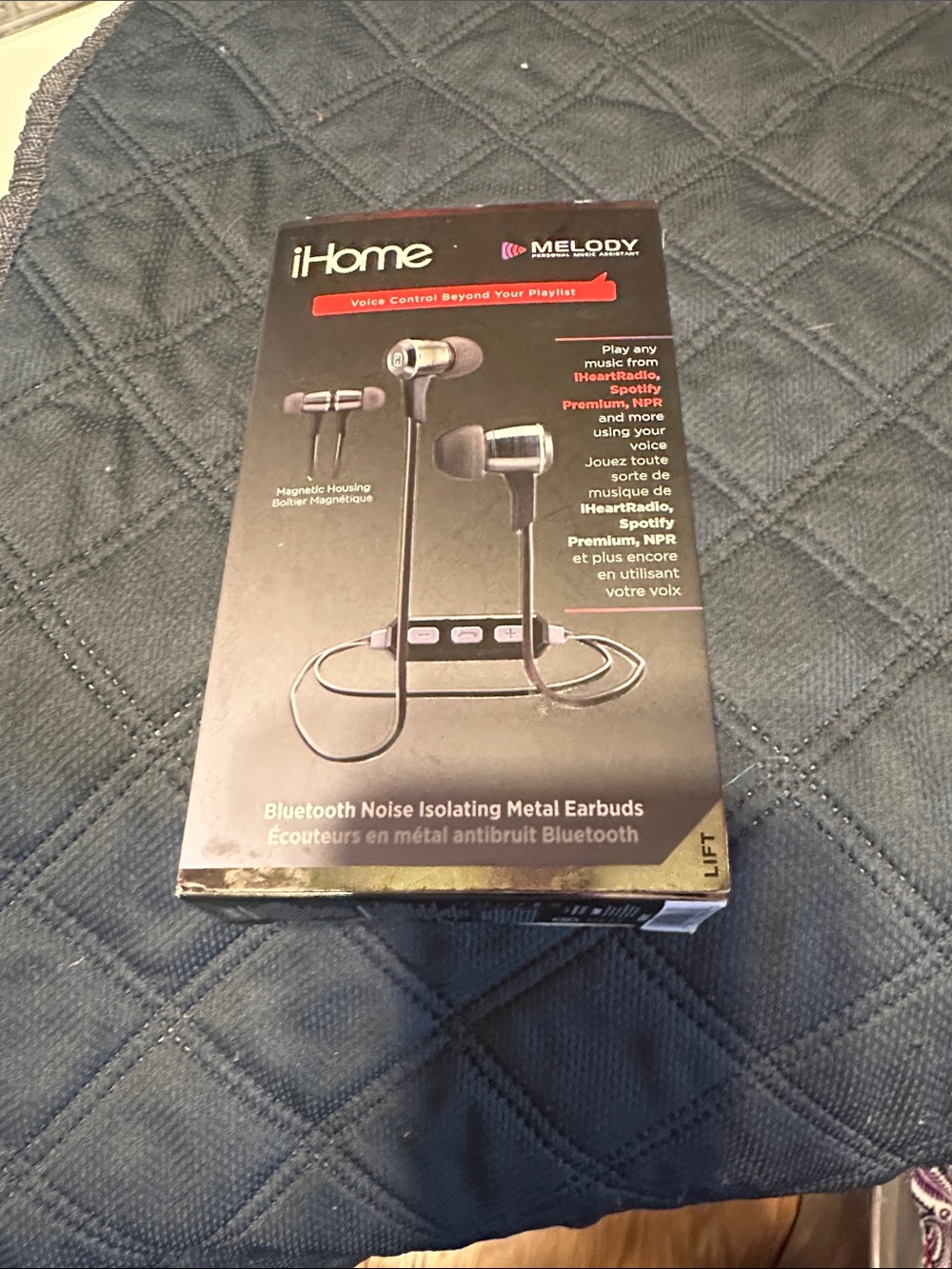 iHome Melody Bluetooth Metal Earbuds — Black